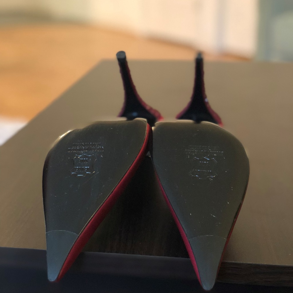 Stuart Weitzman Ruby Red Pointed Toe - image 4